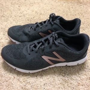 New Balance Sneakers - Gray & Rose Gold